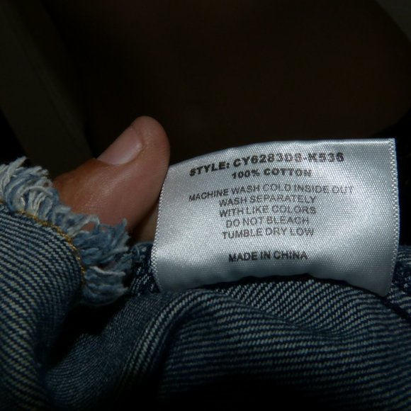 LOVE CULTURE DENIM VEST SZ S - Picture 9 of 11